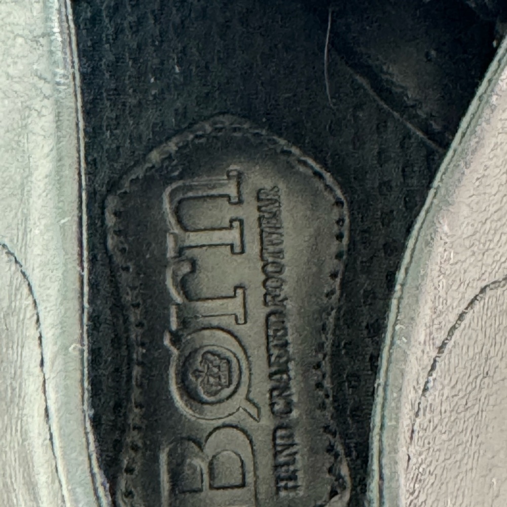 BORN Mens Bayne Full Grain Leather Shoes Sz 11.5 Cap Toe Casual Dress Black GUC - Picture 11 of 11
